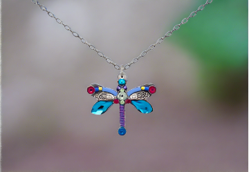 Firefly Jewelry Dragonfly Necklace -8843-BB