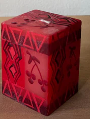 Kapula Berry Blaze Painted Candles-2