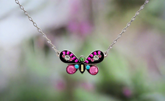 Firefly Jewelry Butterfly Petite Pendant-8974ROSE