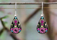 Firefly Jewelry Arabesque Small Drop Earrings-7552ROSE