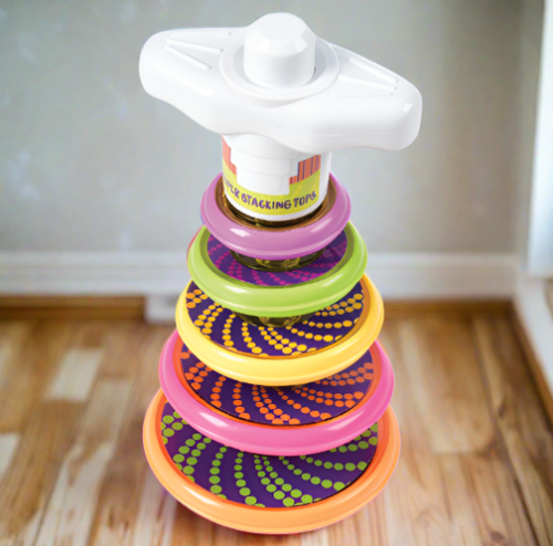 U.S. Toy Company Stacking Spin Tops Media 1 of 1