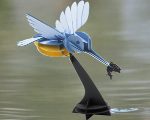 Fridolin 3-D Paper Model-Kingfisher