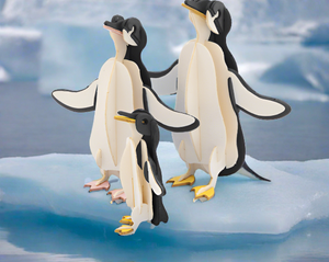 Fridolin 3-D Paper Model-Penguin Family Media 1 of 1