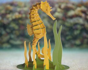 Fridolin 3-D Paper Model-Sea Horse Media 1 of 1