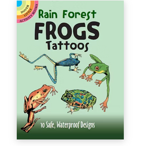 Dover Publications Rain Forest Frogs Tattoos