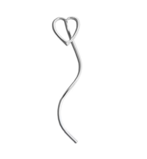 Mark Steel Jewelry Heart Spiral Earring Sterling Silver-D5-ss