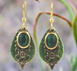 Silver Forest Earrings-NE-0936