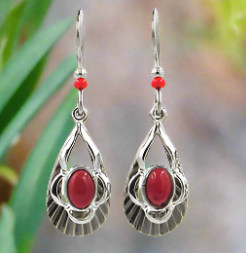 Silver Forest Earrings-NE-1729