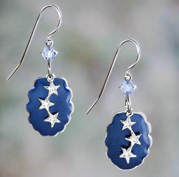 Silver Forest Earrings-NE-0161