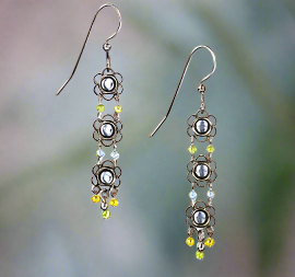 Silver Forest Earrings-NE-0202