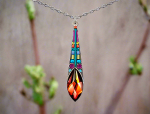 Firefly Jewelry Contessa Med-Elongated Drop Pendant-9076MC