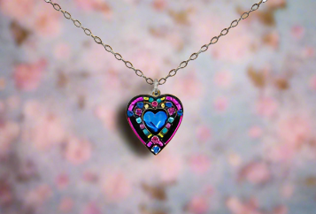 Firefly Jewelry Hearts Collection Pendant Necklace-8708BB