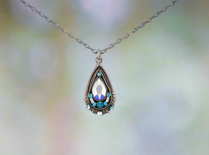 Firefly Jewelry Simple Drop Pendant Necklace-8989ICE