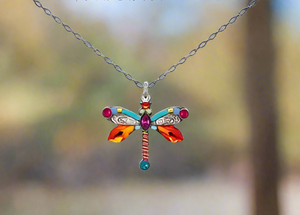 Firefly Jewelry Dragonfly Large Pendant Necklace-8843MC