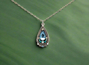 Firefly Jewelry Simple Drop Pendant Necklace-8989AQ