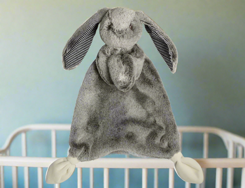 Mary Meyer Silky Grey Bunny Lovey – 13″