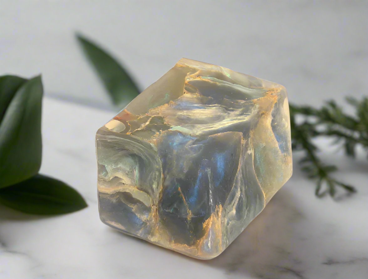 T.S. Pink SoapRock- Labradorite