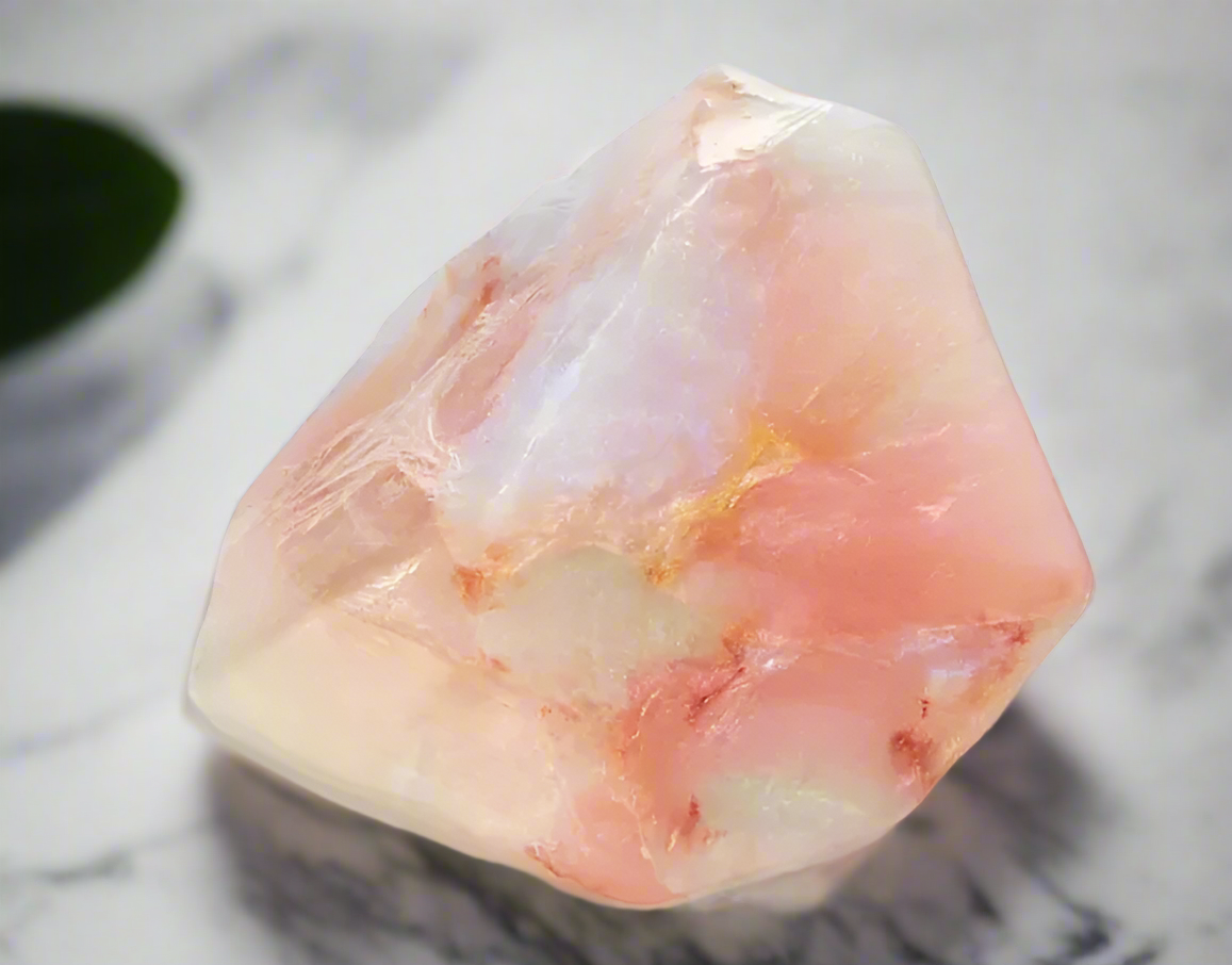 T.S. Pink SoapRock- White Opal