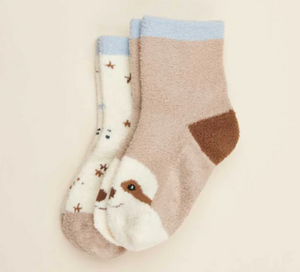 Warmies Sloth Crew Sock Set- Medium