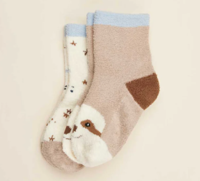 Warmies Sloth Crew Sock Set- Medium