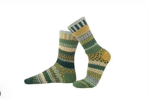 Solmate Socks Fiddlehead Crew Socks