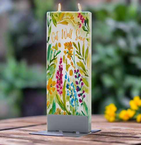 Flatyz Flat Handmade Candle - Get Well Soon Floral Print