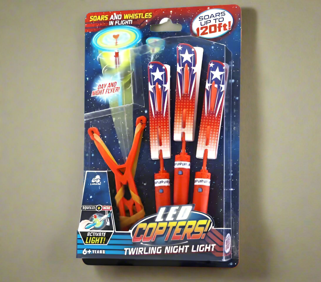 U.S. Toy Company Stunt Flyer Led Copters