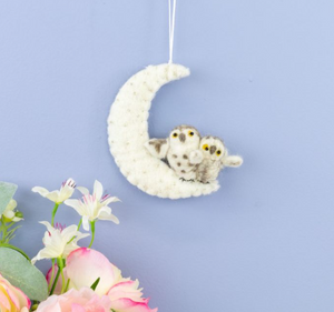 DZI Handmade ORNAMENT: NIGHT OWLS