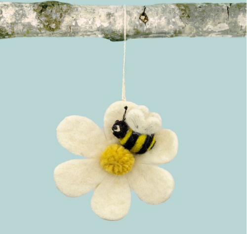 DZI Handmade ORNAMENT: BEE BLOOM