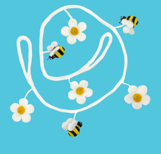 DZI Handmade GARLAND: HONEY BEE (36