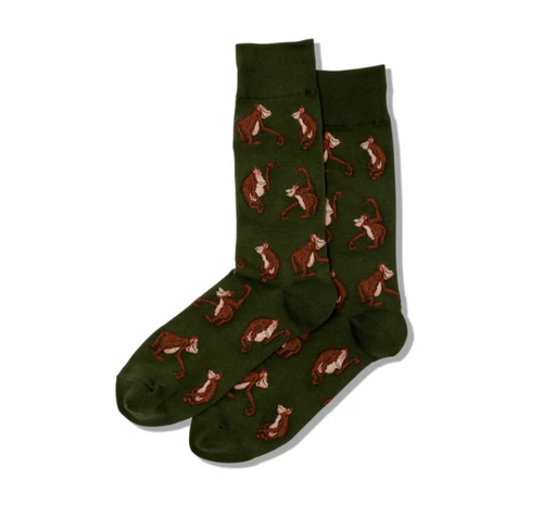 Hotsox Orangutans Mens Crew Socks