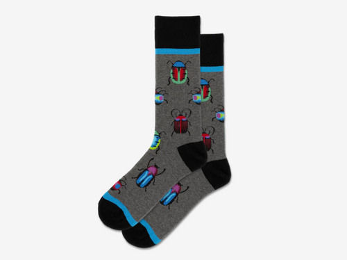 Hotsox Bugs Mens Crew Socks