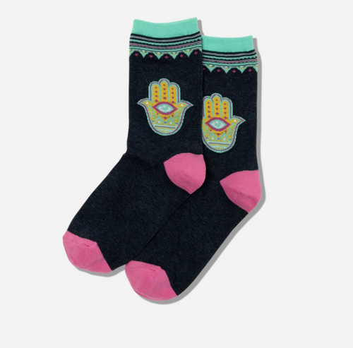 HOTSOX Women's Hamsa Crew Sock