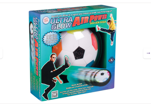 We're Always Thinking Ultra Glow Air Power Soccer Disk