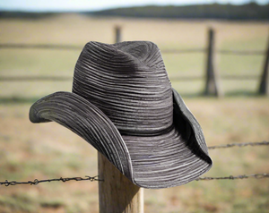 Dorfman Pacific Eldoris Western Hat- Black