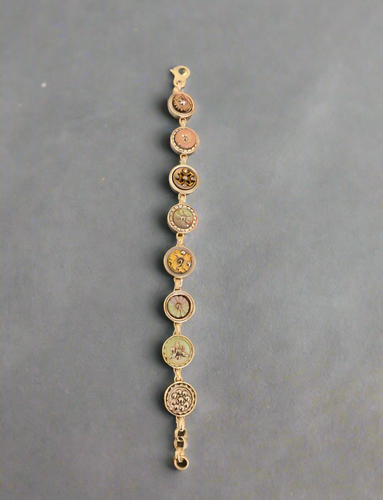 Elizabeth Ngo Antique Victorian Pearl Button Bracelet