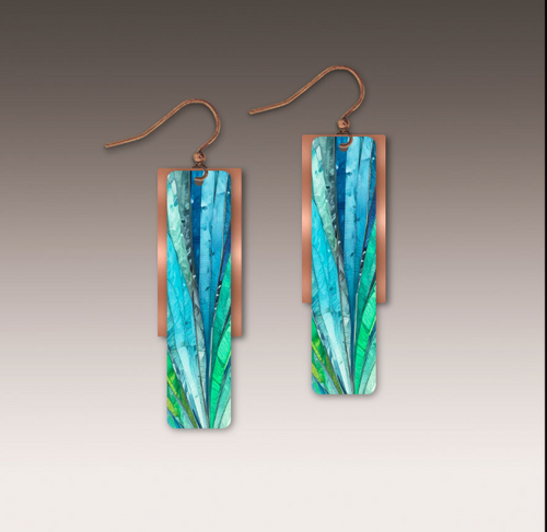DC Designs Waterfall Crash Copper Accent Multilayer Earrings- 62FE