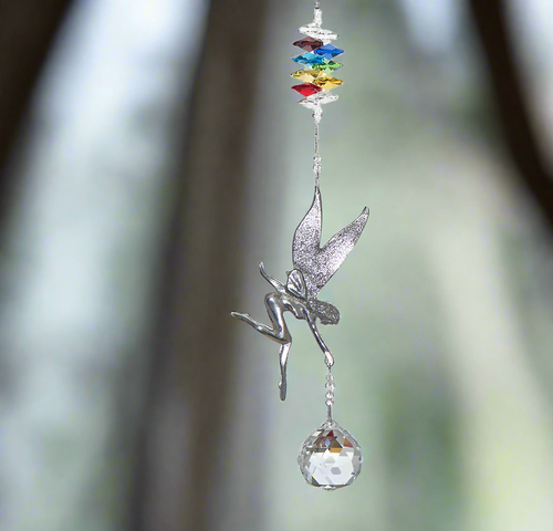 Oh My Gosh Pewter Pixie Rainbow Crystal Suncatchers-DP-17
