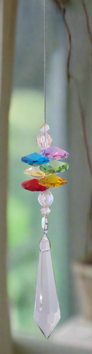 Oh My Gosh Crystal Point Clear w Chakras-CCC-45