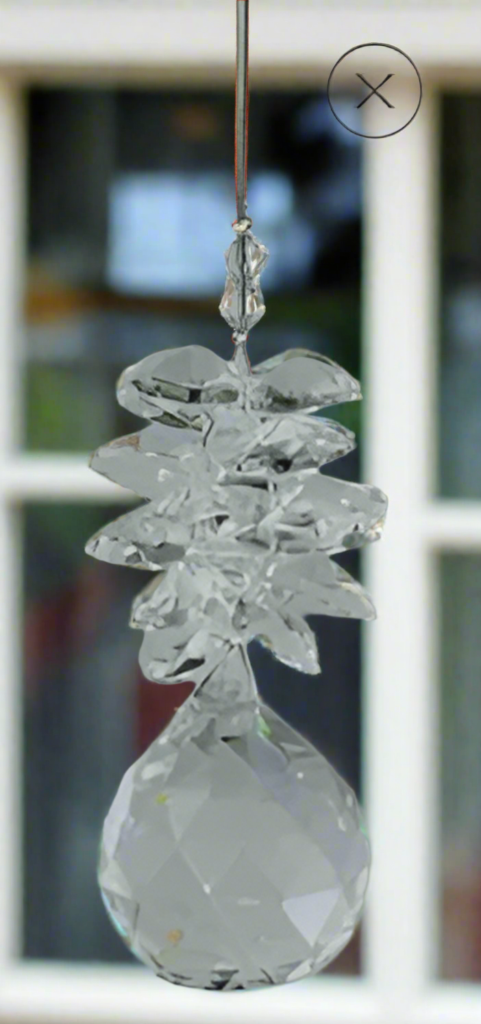 Oh My Gosh Crystal Cluster CLEAR w 30mm Ball-CC-19