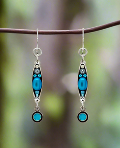 Firefly Jewelry Moonlight Linear Two Tier Earrings- E807LB