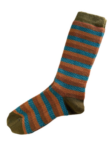 Tey Art Diamond Stripe Alpaca Socks
