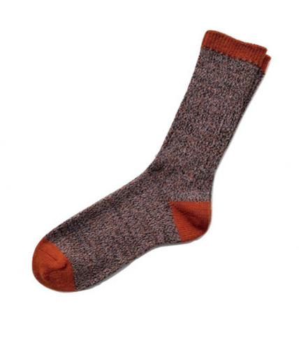 Tey Art Inc. Quattro Alpaca Socks- Orange Zest