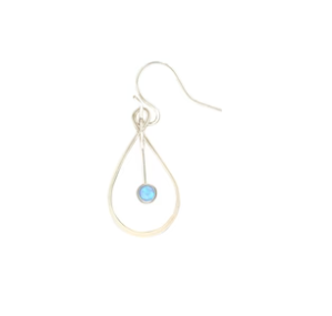 Mark Steel Jewelry Opal Tear Drop Cab Dangle Earring - C13bSS