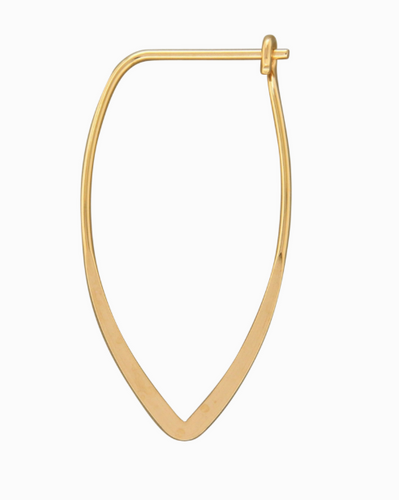 Mark Steel Jewelry 18 Gauge Flat Teardrop Hoops- H45-gf