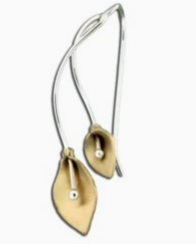 Mark Steel Jewelry Mother Daughter Calla Lily Earrings- F82sm