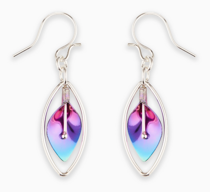 Mark Steel Jewelry Calla Lily Vase Dangle Earring- L13-sn