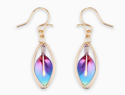 Mark Steel Jewelry Calla Lily Vase Dangle Earrings- L13-gn