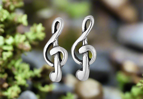 Tiger Mountain Jewelry Melophile Sterling Silver Studs- E3762