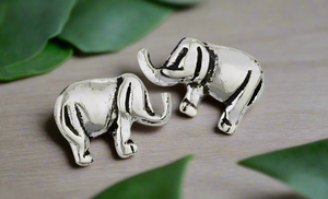 Tiger Mountain Jewelry Big Beast Sterling Silver Elephant Stud Earrings- E4898